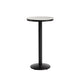 1/2/3 Pieces Industrial Iron Bar Table Set Round Bistro Set with Grey Stone Top Clearhalo 'Bar Furniture' 'furn' 'furn_home_bar_bar_sets' 'Furniture' 'Home Bars & Bar Sets' 'home_bar_bar_sets' 'Kitchen & Dining Furniture' 6158462