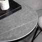 1/2/3 Pieces Industrial Iron Bar Table Set Round Bistro Set with Grey Stone Top Clearhalo 'Bar Furniture' 'furn' 'furn_home_bar_bar_sets' 'Furniture' 'Home Bars & Bar Sets' 'home_bar_bar_sets' 'Kitchen & Dining Furniture' 6158463
