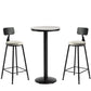 1/2/3 Pieces Industrial Iron Bar Table Set Round Bistro Set with Grey Stone Top Clearhalo 'Bar Furniture' 'furn' 'furn_home_bar_bar_sets' 'Furniture' 'Home Bars & Bar Sets' 'home_bar_bar_sets' 'Kitchen & Dining Furniture' 6158464