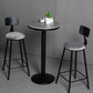 1/2/3 Pieces Industrial Iron Bar Table Set Round Bistro Set with Grey Stone Top Clearhalo 'Bar Furniture' 'furn' 'furn_home_bar_bar_sets' 'Furniture' 'Home Bars & Bar Sets' 'home_bar_bar_sets' 'Kitchen & Dining Furniture' 6158470