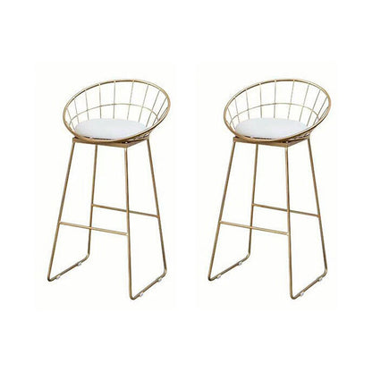 Glam Wood Bar Table Set 1/2/3/5 Pieces Round Counter Set for Home Use White 30"H Stools (Set of 2) Clearhalo 'Bar Furniture' 'furn' 'furn_home_bar_bar_sets' 'Furniture' 'Home Bars & Bar Sets' 'home_bar_bar_sets' 'Kitchen & Dining Furniture' 6158479