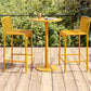 Contemporary Pub Table Set Metal 1/2/3/4 Pieces Bar Stool and Table Set