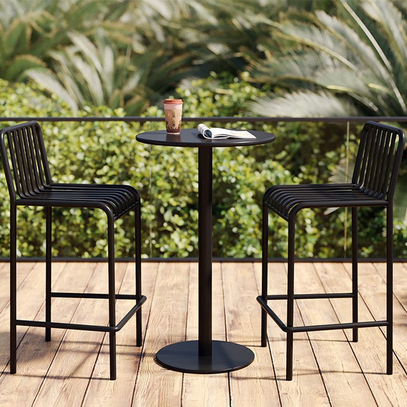 Contemporary Pub Table Set Metal 1/2/3/4 Pieces Bar Stool and Table Set