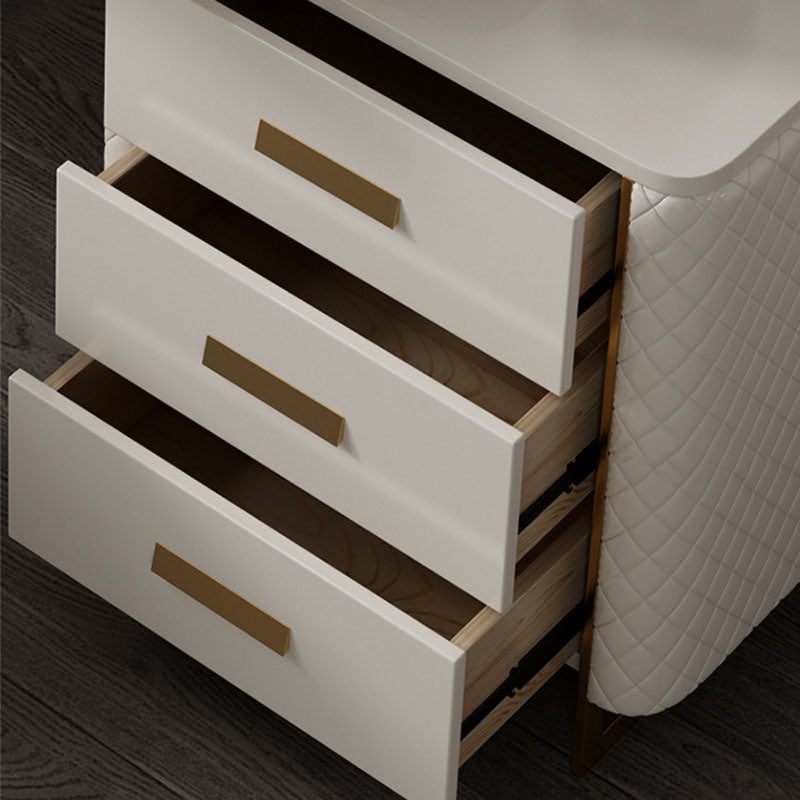 Glam houten ijdelheid make-uptafel set 5-laders kleedtafel