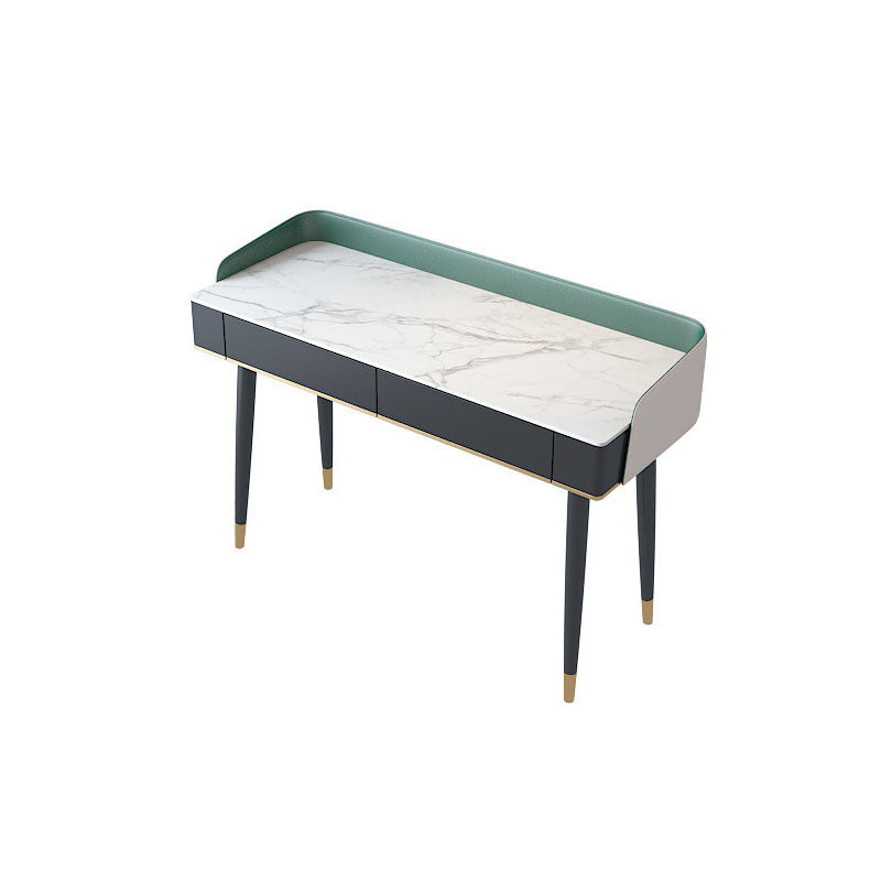 Contemporary Makeup Vanity Desk Double Drawers Vanity Dressing Table