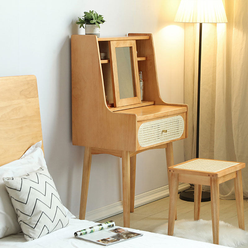 Scandinavische slaapkamer 1 laden massief hout verwijderbare make-up ijdelheid