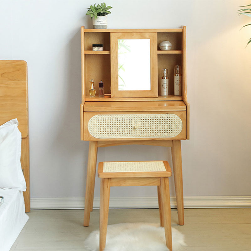 Scandinavische slaapkamer 1 laden massief hout verwijderbare make-up ijdelheid