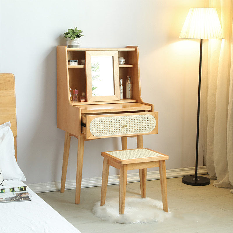 Scandinavische slaapkamer 1 laden massief hout verwijderbare make-up ijdelheid