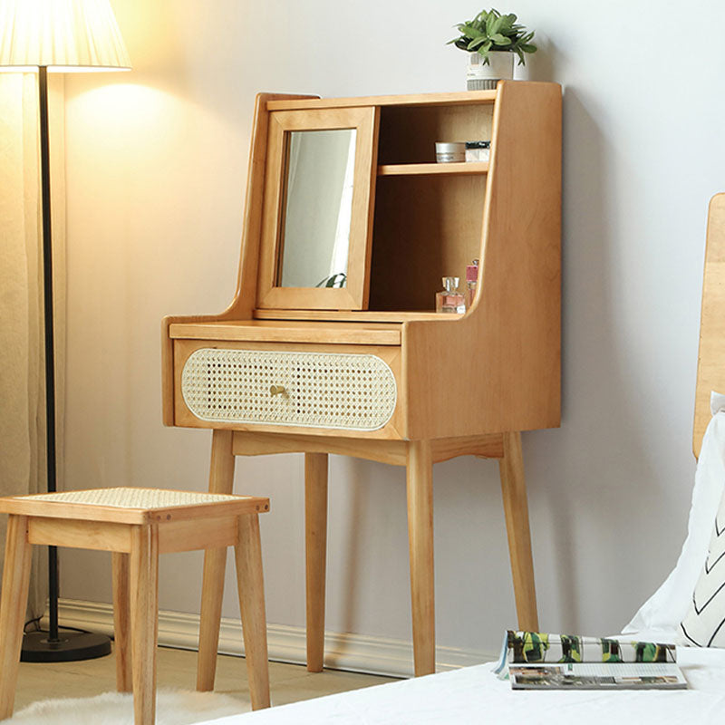 Scandinavische slaapkamer 1 laden massief hout verwijderbare make-up ijdelheid