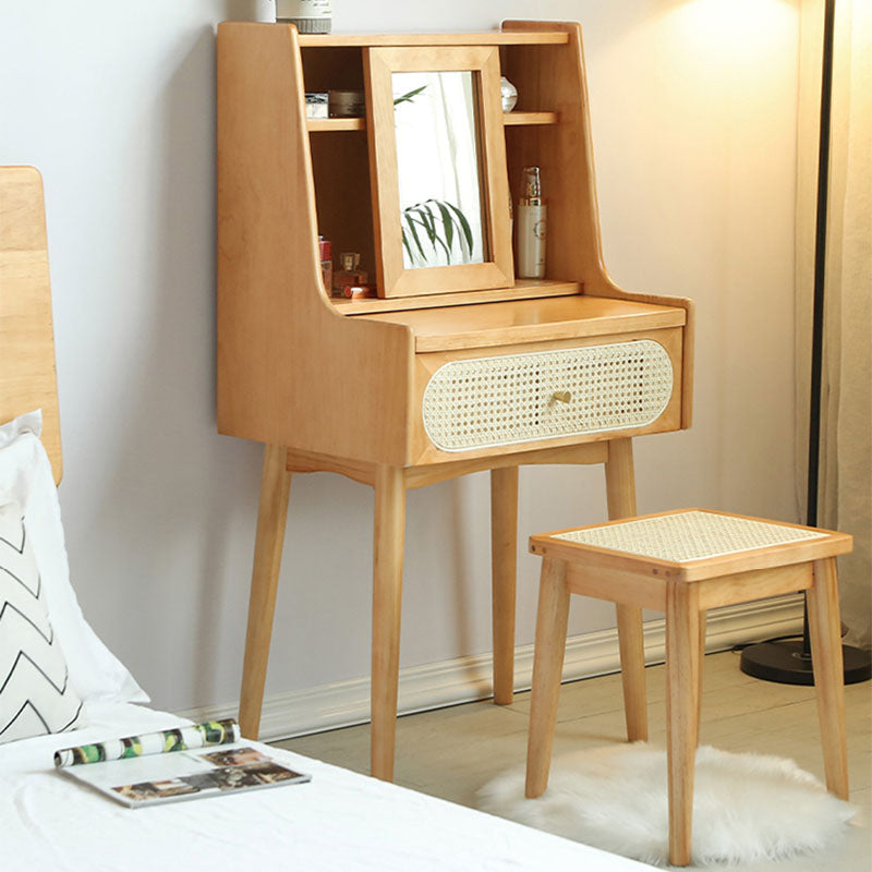 Scandinavische slaapkamer 1 laden massief hout verwijderbare make-up ijdelheid