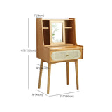 Scandinavische slaapkamer 1 laden massief hout verwijderbare make-up ijdelheid