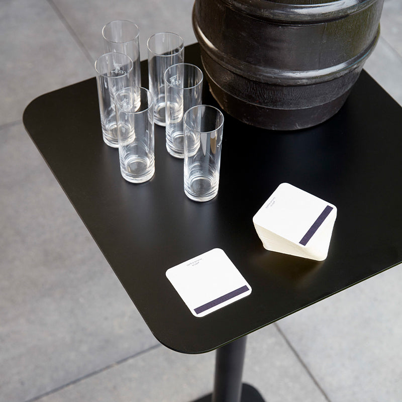 Mid-Century Round Corner Table Metal Pedestal Sofa Side End Table