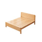 Contemporary Wood Standard Bed, Rectangular Panel Headboard Bed