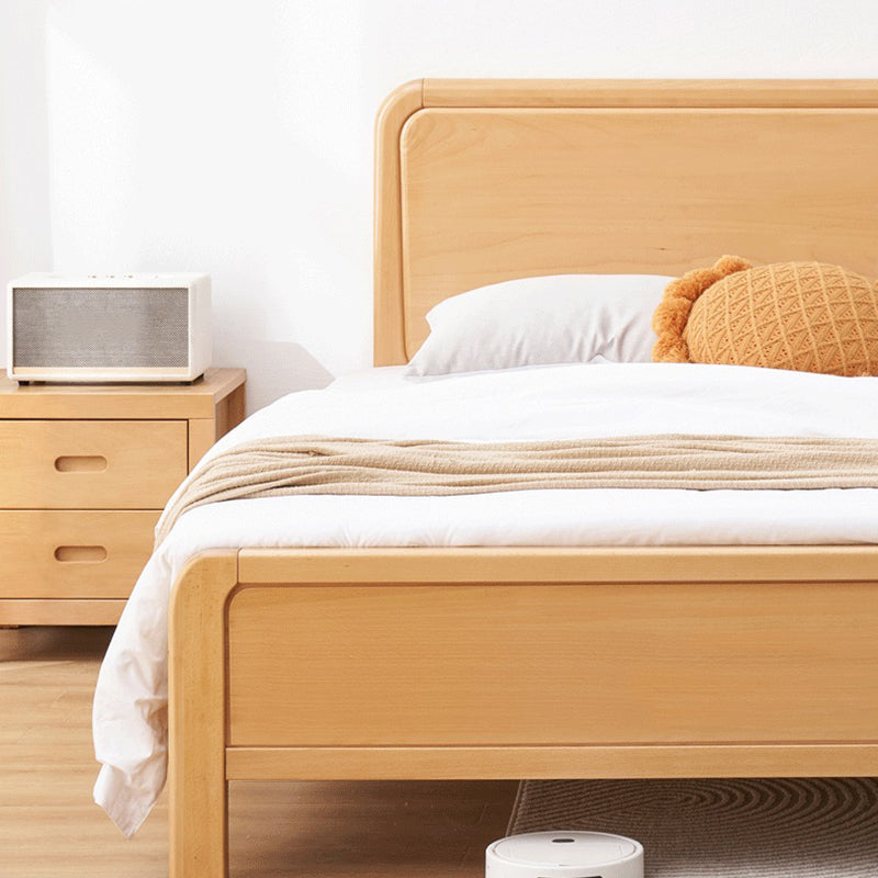 Zeitgenössisches Holzstandard, rechteckiges Tafel Kopfteilbett