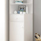 Contemporary White Water Resistant Cabinet with Drawers Corner Cabinet Clearhalo 'Cabinets & Chests' 'cabinets_chests' 'furn' 'furn_cabinets_chests' 'Furniture' 'Living Room Furniture' 6159069