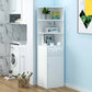 Contemporary White Water Resistant Cabinet with Drawers Corner Cabinet Clearhalo 'Cabinets & Chests' 'cabinets_chests' 'furn' 'furn_cabinets_chests' 'Furniture' 'Living Room Furniture' 6159070
