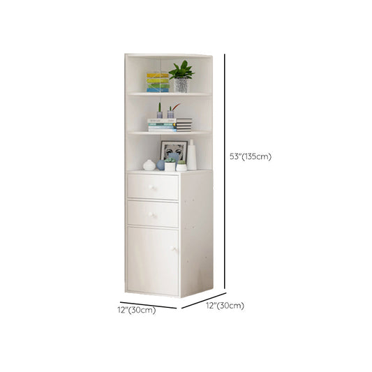 Contemporary White Water Resistant Cabinet with Drawers Corner Cabinet Clearhalo 'Cabinets & Chests' 'cabinets_chests' 'furn' 'furn_cabinets_chests' 'Furniture' 'Living Room Furniture' 6159072