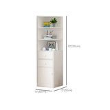 Contemporary White Water Resistant Cabinet with Drawers Corner Cabinet Clearhalo 'Cabinets & Chests' 'cabinets_chests' 'furn' 'furn_cabinets_chests' 'Furniture' 'Living Room Furniture' 6159072