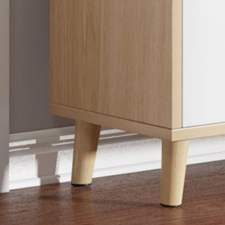 Mid-Century Modern Rectangle Accent Cabinet with 6 Wooden Legs Clearhalo 'Cabinets & Chests' 'cabinets_chests' 'furn' 'furn_cabinets_chests' 'Furniture' 'Living Room Furniture' 6159096