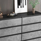 Contemporary Wooden Accent Chest with Metal Straight Legs and Drawers