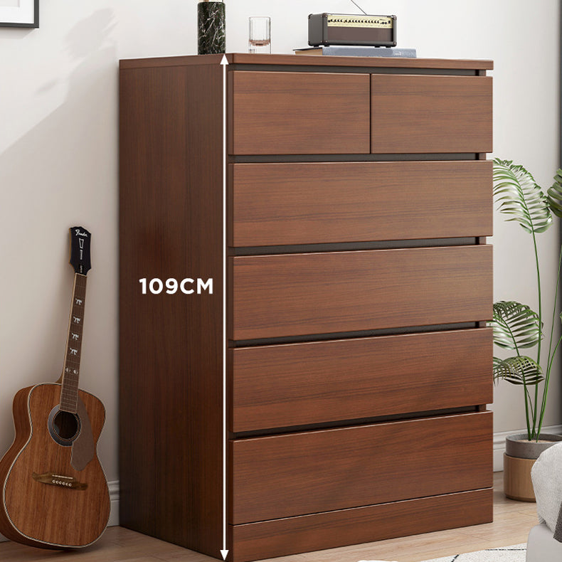 Contemporary Accent Chest with 6 Wooden Drawers Storage Chest Clearhalo 'Cabinets & Chests' 'cabinets_chests' 'furn' 'furn_cabinets_chests' 'Furniture' 'Living Room Furniture' 6159143