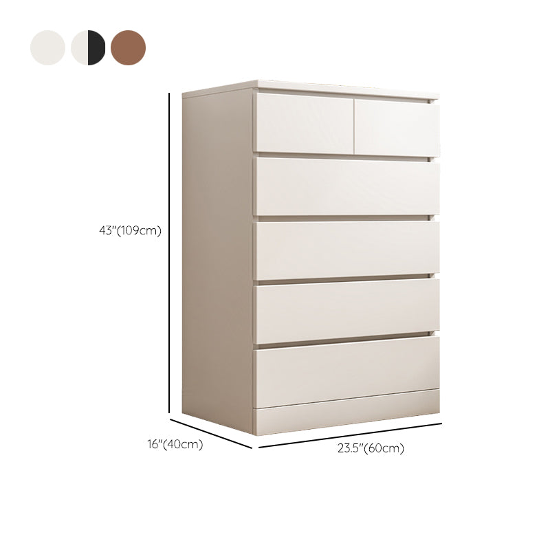 Contemporary Accent Chest with 6 Wooden Drawers Storage Chest Clearhalo 'Cabinets & Chests' 'cabinets_chests' 'furn' 'furn_cabinets_chests' 'Furniture' 'Living Room Furniture' 6159146