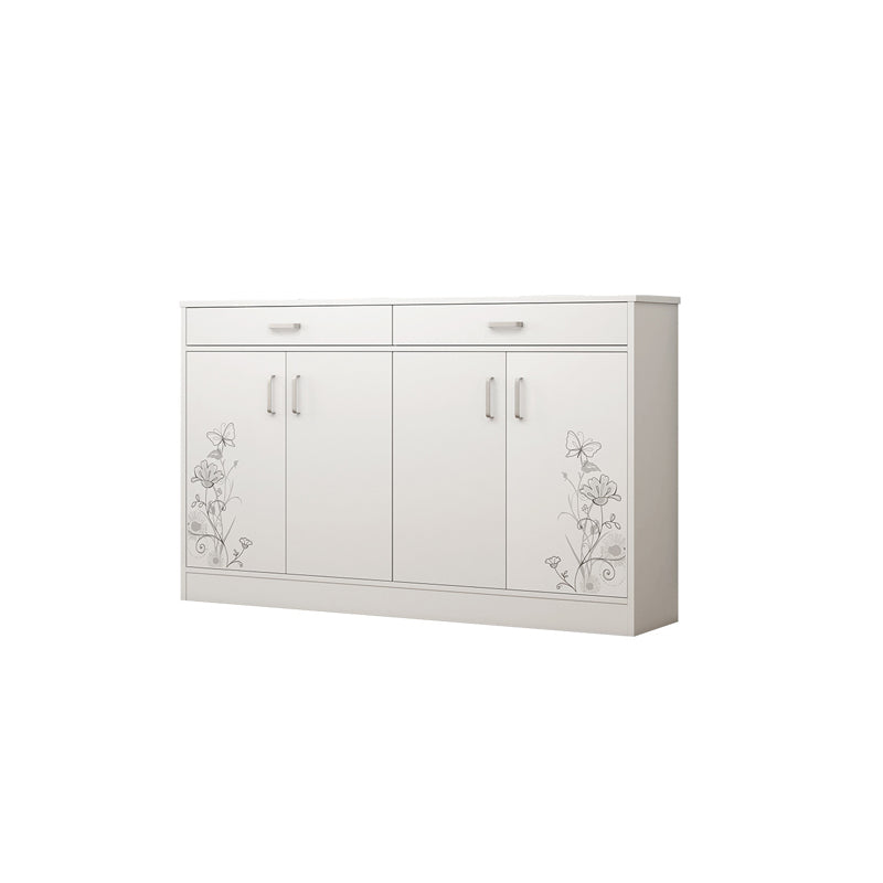 Cabinet d'accent contemporain avec 2 tiroirs et 4 portes en bois