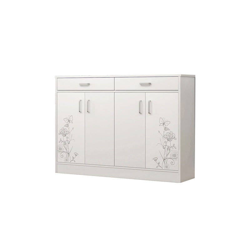 Cabinet d'accent contemporain avec 2 tiroirs et 4 portes en bois
