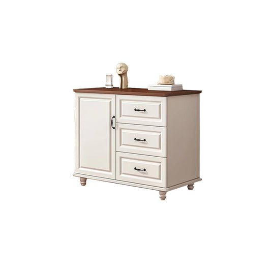 Cabinet d'accent moderne du milieu du siècle avec tiroirs et portes en bois