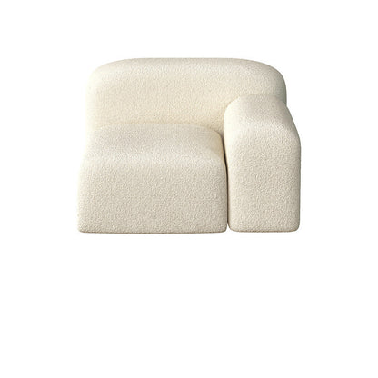 Contemporary Fabric Settee Square Tight Back Arm Sofa Standard Sofa