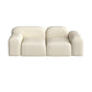 Contemporary Fabric Settee Square Tight Back Arm Sofa Standard Sofa