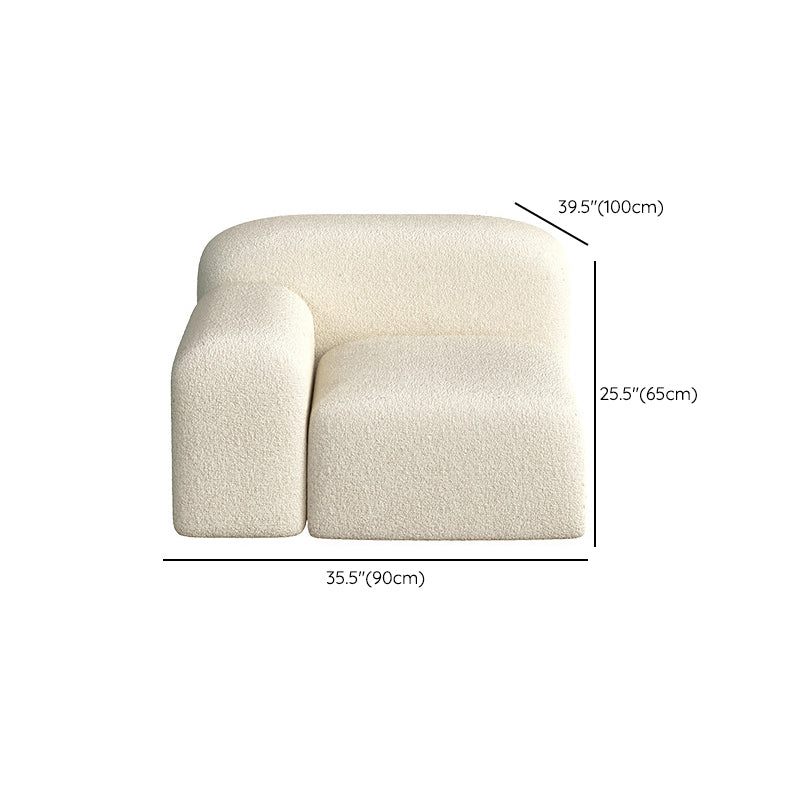 Contemporary Fabric Settee Square Tight Back Arm Sofa Standard Sofa