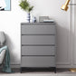 Contemporary Grey Rectangle Accent Chest with Drawers and Metal Legs 4 Clearhalo 'Cabinets & Chests' 'cabinets_chests' 'furn' 'furn_cabinets_chests' 'Furniture' 'Living Room Furniture' 6159222