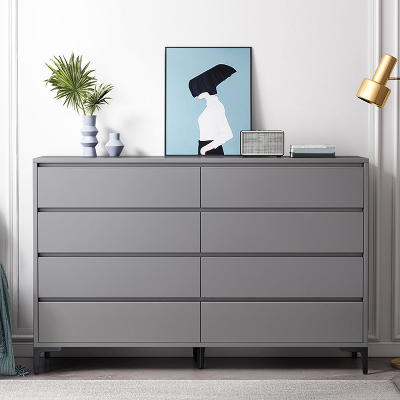 Contemporary Grey Rectangle Accent Chest with Drawers and Metal Legs 8 Clearhalo 'Cabinets & Chests' 'cabinets_chests' 'furn' 'furn_cabinets_chests' 'Furniture' 'Living Room Furniture' 6159224
