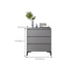 Contemporary Grey Rectangle Accent Chest with Drawers and Metal Legs Clearhalo 'Cabinets & Chests' 'cabinets_chests' 'furn' 'furn_cabinets_chests' 'Furniture' 'Living Room Furniture' 6159234