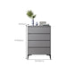 Contemporary Grey Rectangle Accent Chest with Drawers and Metal Legs Clearhalo 'Cabinets & Chests' 'cabinets_chests' 'furn' 'furn_cabinets_chests' 'Furniture' 'Living Room Furniture' 6159235