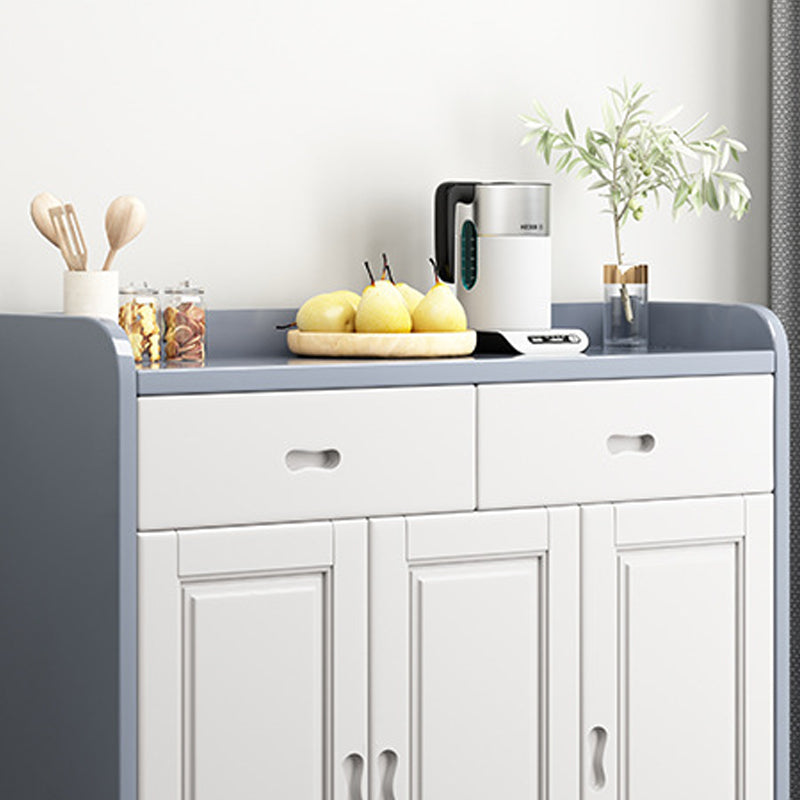 Modern Accent Cabinet with 2 Drawers in Rubberwood Wooden Cabinet Clearhalo 'Cabinets & Chests' 'cabinets_chests' 'furn' 'furn_cabinets_chests' 'Furniture' 'Living Room Furniture' 6159292