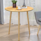 Table basse ronde contemporaine en bois, table de cocktail à 3 pieds
