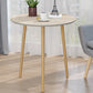 Table basse ronde contemporaine en bois, table de cocktail à 3 pieds