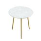 Table basse ronde contemporaine en bois, table de cocktail à 3 pieds