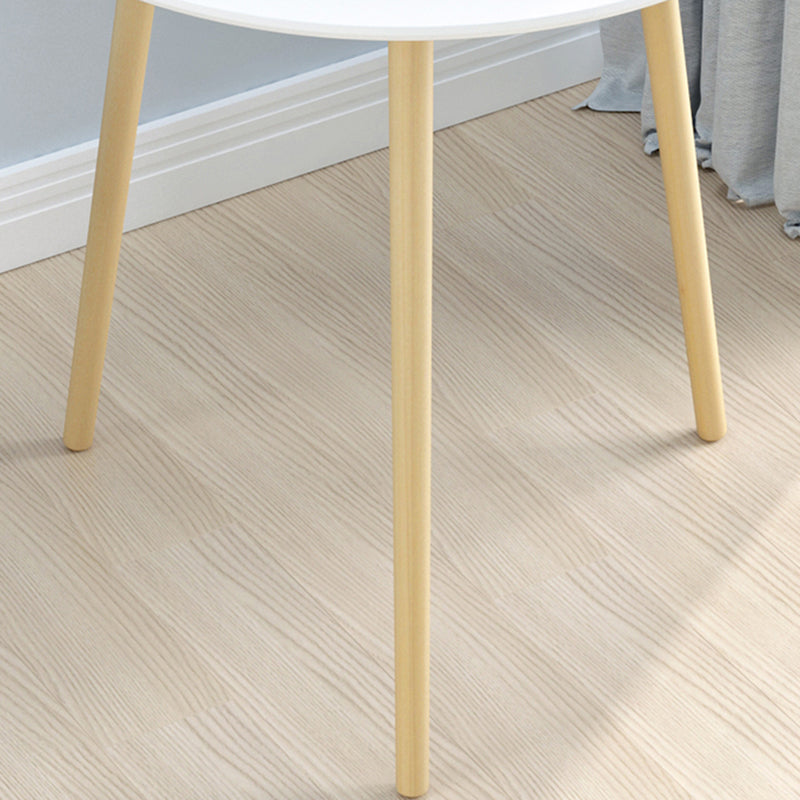 Table basse ronde contemporaine en bois, table de cocktail à 3 pieds
