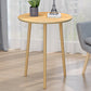 Table basse ronde contemporaine en bois, table de cocktail à 3 pieds