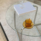 Contemporary Round Glass Top Cocktail Table with Sled Steel Base Clearhalo 'Coffee & Accent Tables' 'Coffee Tables' 'coffee_tables' 'furn' 'furn_coffee_tables' 'Furniture' 'Living Room Furniture' 6159436