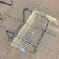Contemporary Round Glass Top Cocktail Table with Sled Steel Base Clearhalo 'Coffee & Accent Tables' 'Coffee Tables' 'coffee_tables' 'furn' 'furn_coffee_tables' 'Furniture' 'Living Room Furniture' 6159443