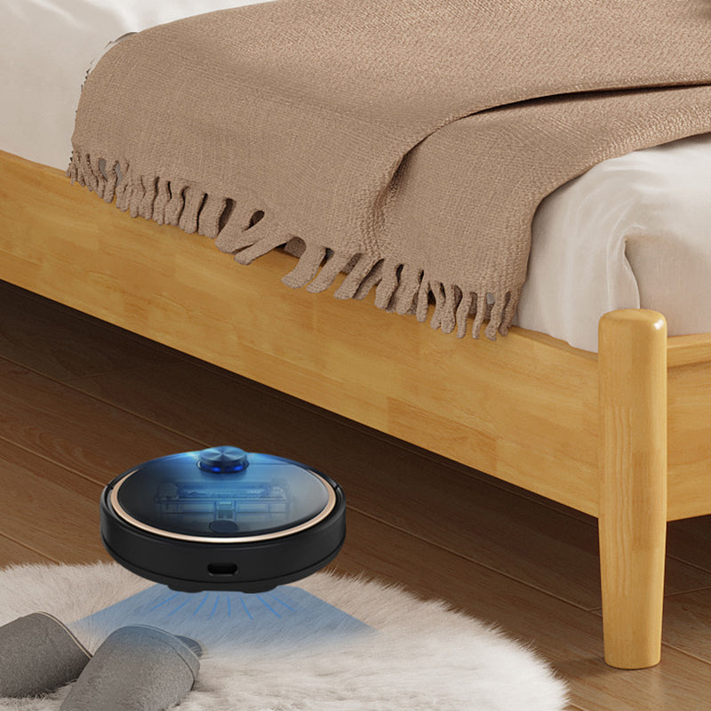 84.65 inch Wide Tropical Bed Frame Rubberwood Bed with Headboard Clearhalo 'Bedroom Furniture' 'Beds' 'furn' 'furn_beds' 'Furniture' 6159585