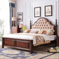 Victorain Tufted Upholstered Standard Bed 71.7-inch W Mattress Included Bed with Headboard Clearhalo 'Bedroom Furniture' 'Beds' 'furn' 'furn_beds' 'Furniture' 6159615