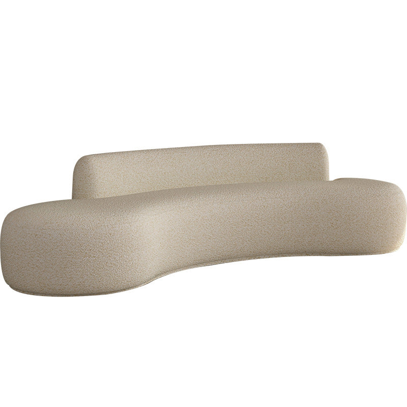 Contemporary Curved Settee Armless Tight Back Sofa for Living Room Clearhalo 'furn' 'furn_sofas' 'Furniture' 'Living Room Furniture' 'Sofa' 'sofas' 6159623