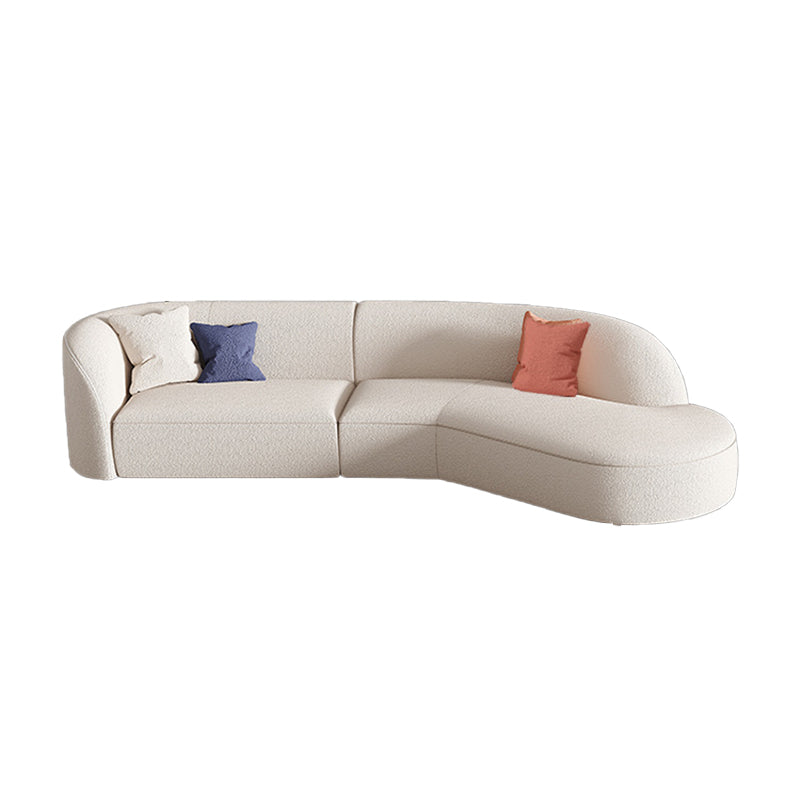 Contemporary Fabric/Faux Leather Seating Tight Back Sofa for Living Room Clearhalo 'furn' 'furn_sofas' 'Furniture' 'Living Room Furniture' 'Sofa' 'sofas' 6159682