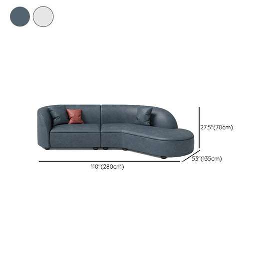 Contemporary Fabric/Faux Leather Seating Tight Back Sofa for Living Room Clearhalo 'furn' 'furn_sofas' 'Furniture' 'Living Room Furniture' 'Sofa' 'sofas' 6159684