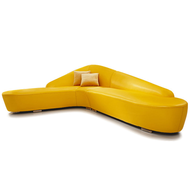 Contemporary Sloped Arm Seating Leather Sofa for Living Room Clearhalo 'furn' 'furn_sofas' 'Furniture' 'Living Room Furniture' 'Sofa' 'sofas' 6159714